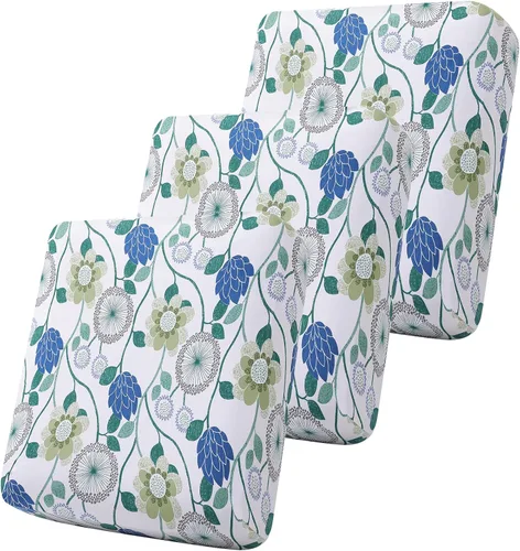 Miniatura 89 de Smiry Fundas de cojín de sofá estampadas, fundas elásticas suaves para sofá, fundas de sofá lavables antideslizantes, protector de muebles para Beige