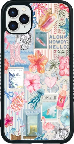 Miniatura 381 de Funda de teléfono de playa de verano a prueba de golpes y protectora con hibisco, bonitas fundas de teléfono para iPhone XR jamaica (Hibiscus Flower)