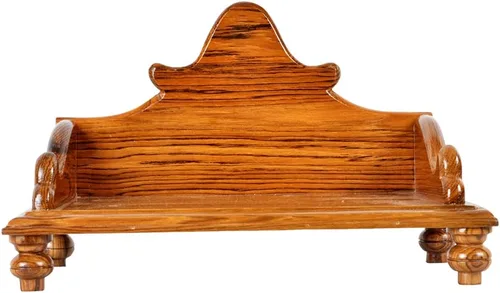 Hastha Kalalu | Moksha Teakwood Pooja Mandir para el hogar I Templo de madera maciza hecho a mano de primera calidad I Mantap Puja colgante de pared