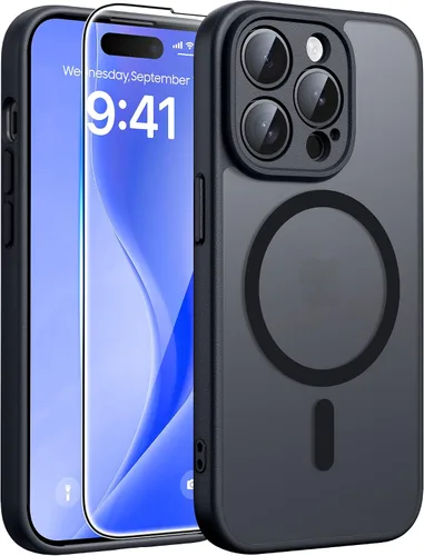 Miniatura 82 de FNTCASE - Funda para iPhone 16 Pro: magnética, mate, translúcida, de grado militar, protectora contra caídas, resistente, fina, duradera y a prueba