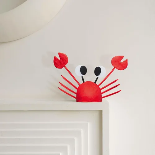 Miniatura 6 de Divertido regalo de broma de elefante blanco, 2 piezas divertido sombrero de cangrejo de langosta 3D, sombrero de cangrejo de langosta 3D, sombreros