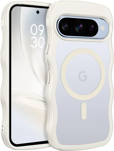 Miniatura 21 de BENTOBEN Magnetic for Google Pixel 10 Case Cute, Curly Wavy Pixel10 Case [Compatible with MagSafe], Anti-Slip Shockproof Matte Slim Women Girls Boys