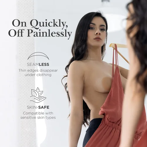 Miniatura 6 de Nippies Fundas extra para pezones para mujer Pasties de sujetador de silicona adhesiva, talla única