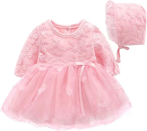 Vestido de princesa para recién nacido, vestido de tul para el primer cumpleaños, vestido de boda, fiesta, sesión de fotos, vestido de sombrero, ropa