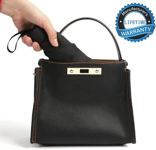 Miniatura 6 de GAOYAINIG - Mini paraguas pequeño con estuche de diseño ligero y compacto, perfecto para viajes, sombrilla portátil ligera para exteriores