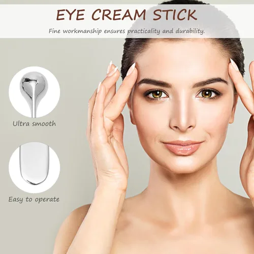 Miniatura 7 de Lurrose 3 unids aplicador de crema de ojos Rodillo Varita Stick Loción Facial Crema Facial Cuchara Espátula de Maquillaje Cuidado de la Piel