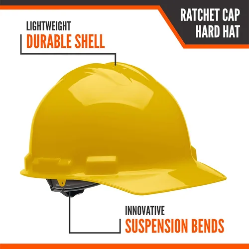 Miniatura 3 de Casco Malta Dynamics – Casco de construcción y seguridad estilo gorra para hombres y mujeres, sistema de suspensión de 4 puntos, conforme a OSHA