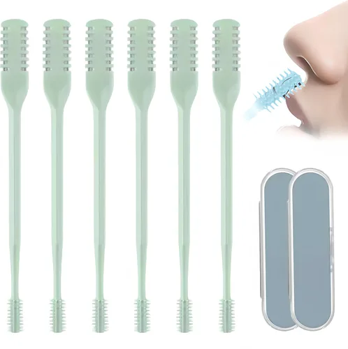 Miniatura 14 de Cortador de pelo nasal portátil, esencial de viaje para hombres y mujeres, herramientas de eliminación de vello de fosas nasales de doble cara