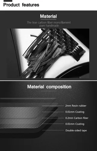Miniatura 2 de GZXinWei, calcomanías de fibra de carbono para auto, calcomanías para panel de control central