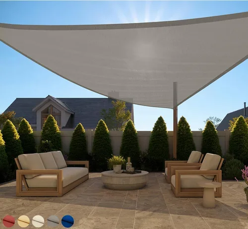 Miniatura 34 de GORILLA GRIP Toldo rectangular resistente con protección UV, resistente a la decoloración, desgarros y al óxido, bordes curvos que bloquean la luz