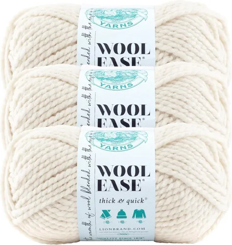 Miniatura 74 de Lion Brand Yarn - Ovillo de lana Wool-Ease Thick & Quick color fuerza aérea