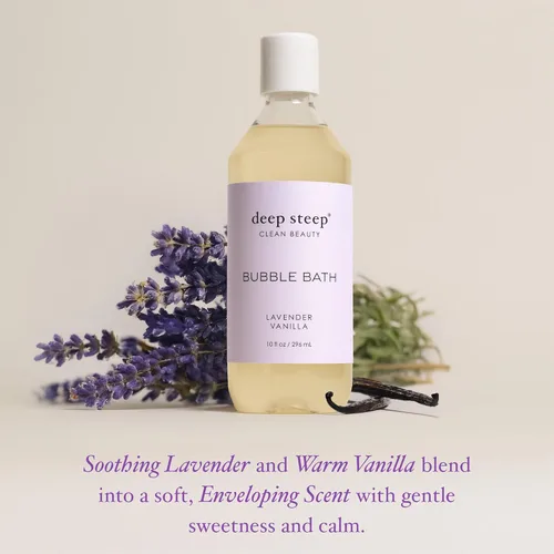 Miniatura 4 de Deep Steep Baño de burbujas, 10 oz (lavanda vainilla)