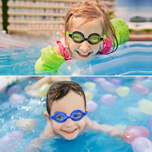 Miniatura 7 de Kids Swim Goggles 2 Pack, Anti Fog No Leak Swimming Goggles for Boys Girls Ages 6-14, Wide View Swim Goggles Kids