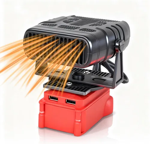 Calentador de espacio pequeño inalámbrico portátil para batería Milwaukee M18 de 18 V, calefacción eficiente de 170 W, calentador de espacio de