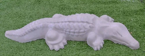 Miniatura 5 de Betonex Molde de fundición de cocodrilo DECORATIV Molde de jardín de caimán de hormigón (#A07)
