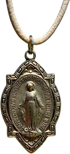 Miniatura 9 de Medalla milagrosa de regalo para mujer, joyería de la Virgen María, amor eterno, María y Cristo, madre bendita, dijes de medalla milagrosa, regalos