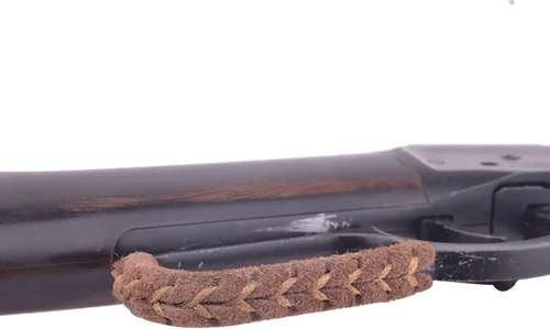 Miniatura 6 de Envoltura de palanca de cuero de gamuza para rifles y escopetas de acción de palanca, hecha a mano Marrón marrón