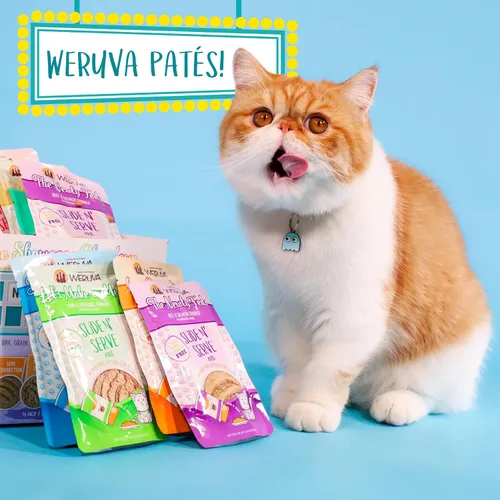 Miniatura 9 de Weruva Slide N' Serve Paté, alimento húmedo para gatos, Let's Make a Meal, cena de cordero y caballa, bolsa de 2.8 oz (80 g) (paquete de 12)