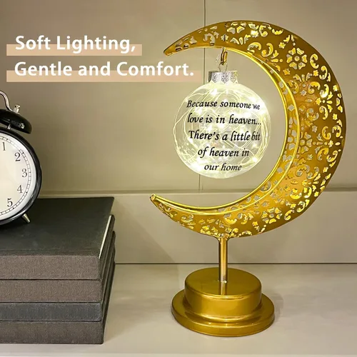 Miniatura 2 de Besoamo Lámpara conmemorativa de luna, regalos de condolencias por pérdida de un ser querido, regalos de recuerdo de condolencias de duelo