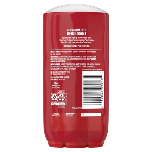 Miniatura 10 de Old Spice Desodorante sin aluminio para hombres, alta resistencia, protección del sudor 24/7 y protección contra olores, frescura 24/7 y aroma