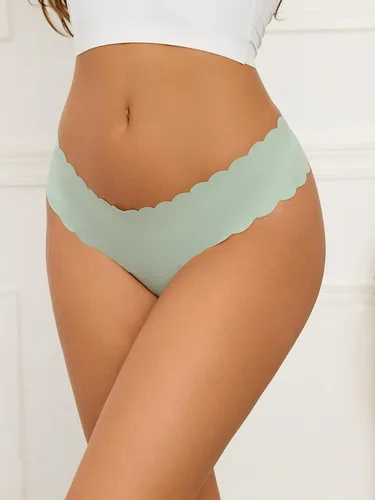 Miniatura 4 de Aogda Tangas para mujer, ropa interior sin costuras, calzones de tiro bajo