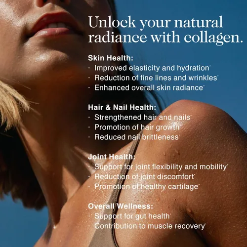 Miniatura 5 de NAKED Collagen Advanced - Proteína en polvo de péptidos, ácido hialurónico, vitamina C, suplemento de colágeno hidrolizado alimentado con pasto