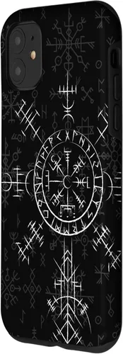 Miniatura 2 de Carcasa celta Vegvísir para iPhone 11, diseño de brújula vikinga, color celta