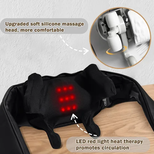 Miniatura 9 de Joyset Masajeador de Cuello y Hombros con Calor, Masajeador Shiatsu Inalámbrico para Cuello y Espalda, Alivio del Dolor de Tejido Profundo, Masaje