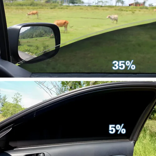 Miniatura 2 de Película de tinte para ventanas de auto, 50% VLT, 20 pulgadas x 10 pies, tintes de ventana de cerámica, bloquea el 99% de los rayos UV e IR