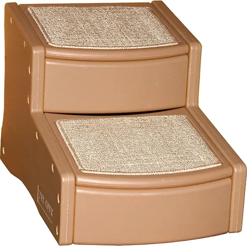 Miniatura 10 de Pet Gear Easy Step II - Escaleras para mascotas, grano de café, 2 escalones Para gatos/perros de hasta 150 libras, portátil, extraíble, lavable