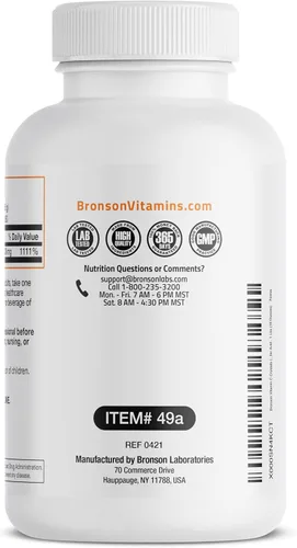 Miniatura 6 de Vitamina C en polvo, pura absorción, ácido soluble de Bronson Labs, 1