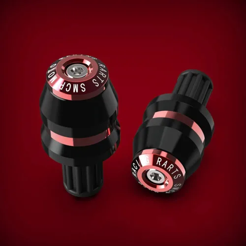 Miniatura 7 de Empuñaduras para manillar de motocicleta, tapón deslizante para extremo de barra, barra de manija de motocicleta CNC, rojo