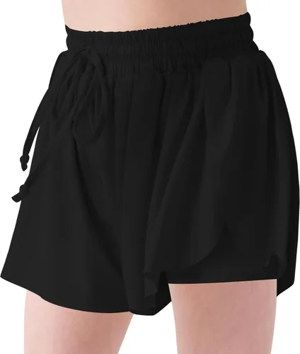 Pantalones cortos fluidos con diseño de mariposa para niñas, pantalones cortos deportivos para niñas, pantalones cortos de mariposa para niños