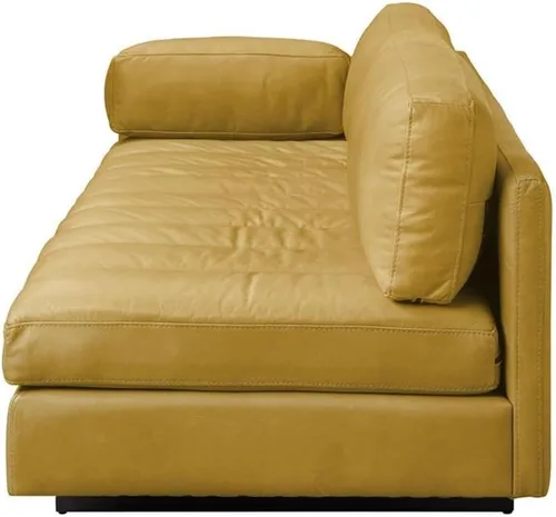 Miniatura 5 de Acme Sofá Radia con almohada en piel de grano superior de cúrcuma amarilla
