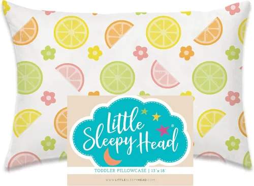 Miniatura 44 de Little Sleepy Head Funda de almohada para niños pequeños, 100% algodón y funda de almohada hipoalergénica para almohada de niños pequeños, funda