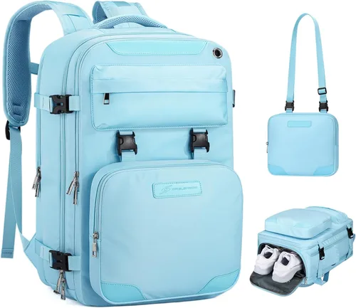 Miniatura 9 de Maelstrom Mochila de viaje para mujeres y hombres, mochila impermeable para laptop de 17 pulgadas, regalo para mochila de trabajo escolar con bolsa