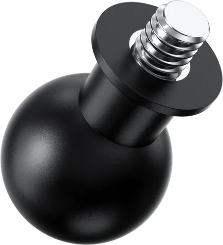 Miniatura 8 de Adaptador de bola de tamaño B de 1 pulgada a tornillo de 1/4"-20 – Convertidor de montaje de cámara, se adapta a bases de bola estándar de 1