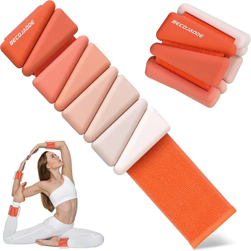 Miniatura 32 de BECOJADDE Pesas de Tobillo para Mujeres Pesas de Muñeca Juego de 2 (1 lb/2 lbs Cada Una) Peso Ajustable para Brazo y Pierna para Mujeres y Hombres