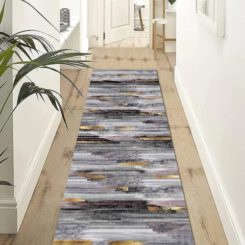 Alfombra moderna para pasillo – Pasillo – Pasillo Pasillo Escaleras Alfombra antideslizante Alfombra de pasillo 3.3 ft/4.9 ft/6.6 ft/8.2 ft/9.8