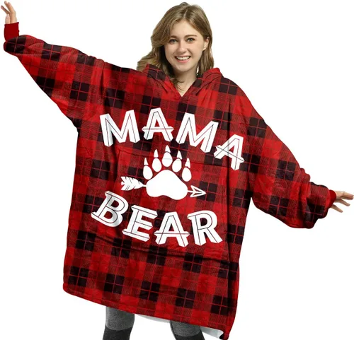 Manta para nieto de la abuela, regalo de graduación y cumpleaños, manta para nieto, Mamá Oso