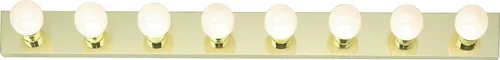 Miniatura 11 de Nuvo Lighting SF77/188 Lámpara de Tocador Transicional de Tres Luces en Acabado de Latón Pulido/Fundido