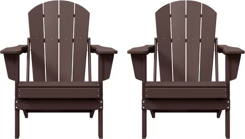 Miniatura 31 de HDPE Laguna - Silla plegable de polietileno Adirondack (juego de 2), turquesa