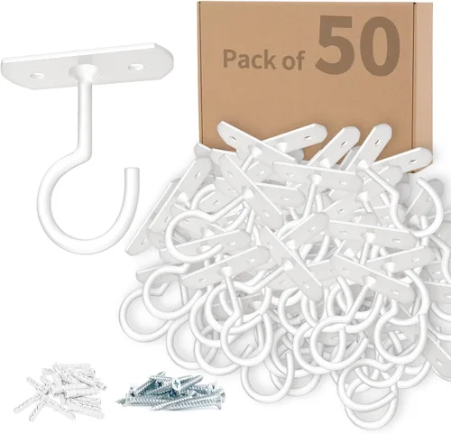 Miniatura 29 de Ganchos colgantes de metal para plantas, 6 pulgadas, paquete de 4 ganchos decorativos de pared para colgar linternas, comedero de pájaros, cesta