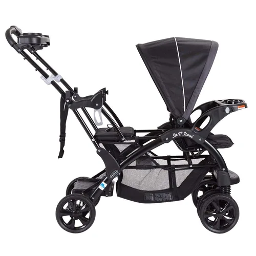 Miniatura 3 de Baby Trend Sit N' Stand - Cochecito doble, ónix Ónice