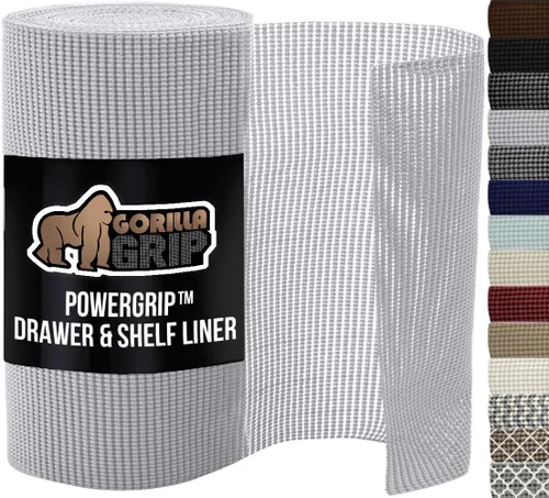 Miniatura 23 de GORILLA GRIP powerGRIP - Forro para cajones y estantes de gabinete, agarre fuerte y resistente, forros no adhesivos para proteger gabinetes