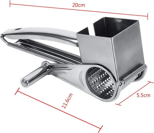Miniatura 6 de Rallador de queso, rallador rotativo de manivela rotativa, rallador de queso, rallador de queso giratorio de mano para cocina, manualidades