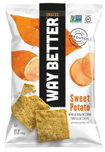 Way Better Snacks Chips de tortilla, batata, 5.5 onzas