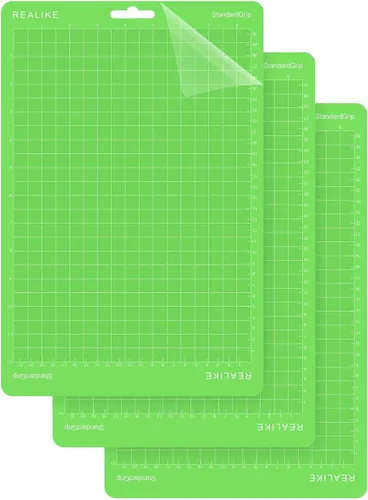 REALIKE Alfombrilla de corte de 8.5 x 12 pulgadas compatible con Cricut Joy Xtra, alfombrillas de corte de agarre estándar verde para accesorios Joy