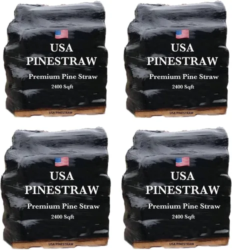 Miniatura 9 de Long Needle Pine Straw Mulch – Cobertura de 3200 pies cuadrados, 1 juego – Paja de pino cosechada en Estados Unidos de primera calidad