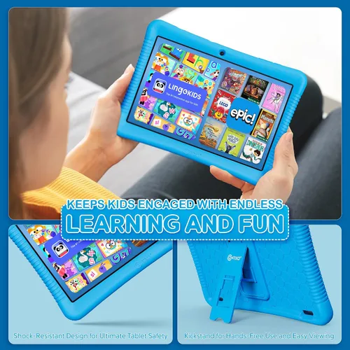 Miniatura 5 de Contixo K102 - Paquete de tabletas para niños de 10 pulgadas, auriculares inalámbricos para niños, 32 GB, aplicaciones educativas de aprendizaje